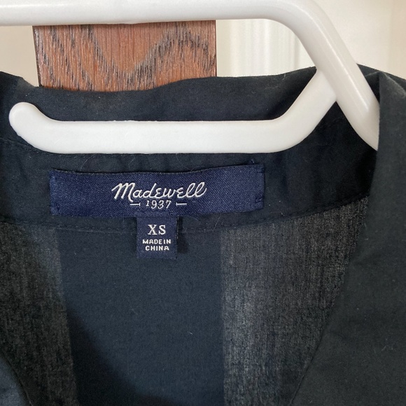 Madewell Tunic Shirt Dress Navy XS - Picture 2 of 3